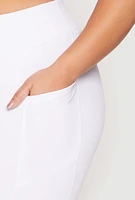 Womens Plus Side Pocket High Waist Active Leggings,