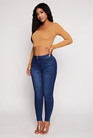 Womens Seamless Ribbed Scoop Neck Crop Top,