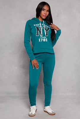 Womens Fleece Lined Drawstring Joggers,