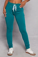Womens Fleece Lined Drawstring Joggers,