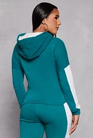 Womens New York Sherpa Lined Pullover Hoodie, S