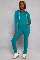 Womens Fleece Sherpa Lined Hoodie,