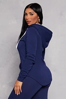 Womens Fleece Sherpa Lined Hoodie, M