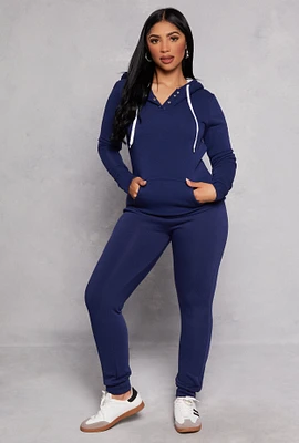 Womens Fleece Drawstring Joggers,