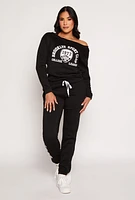 Womens Brooklyn Sport Club 1973 Sweatshirt, Black, Size M