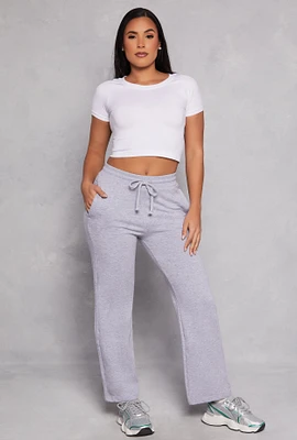 Womens French Terry Straight Leg Sweatpants,