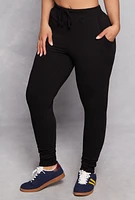 Womens French Terry Drawstring Joggers,