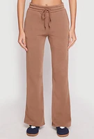 Womens Fleece Lined Boot Cut Sweatpants,