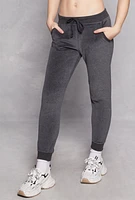 Womens Basic Velour Joggers, Grey,