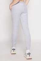 Womens Basic Velour Joggers, Grey, Size S