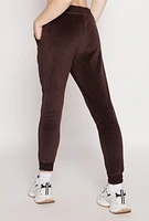 Womens Basic Velour Joggers,