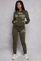 Womens Yes Im Cold Hoodie,