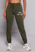 Womens Yes Im Cold Joggers,