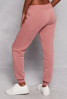 Womens Yes Im Cold Joggers, Pink, Size L