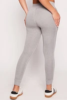 Womens Acid Wash Drawstring Joggers, Grey, Size XL