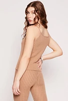 Womens Brushed Ribbed Knit Cami, M