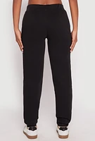 Womens Fleece Lover Bear Graphic Joggers,