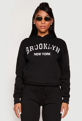 Womens Fleece Brooklyn Pullover Hoodie,