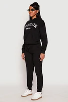 Womens Fleece Brooklyn Pullover Hoodie,