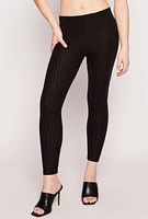 Womens Brushed Rib Knit Leggings,