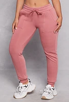 Womens Fleece Pocket Joggers,