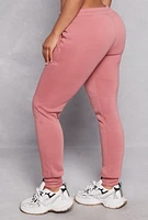 Womens Fleece Pocket Joggers,
