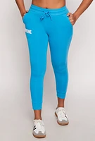 Womens Queene Graphic Fleece Drawstring Joggers,