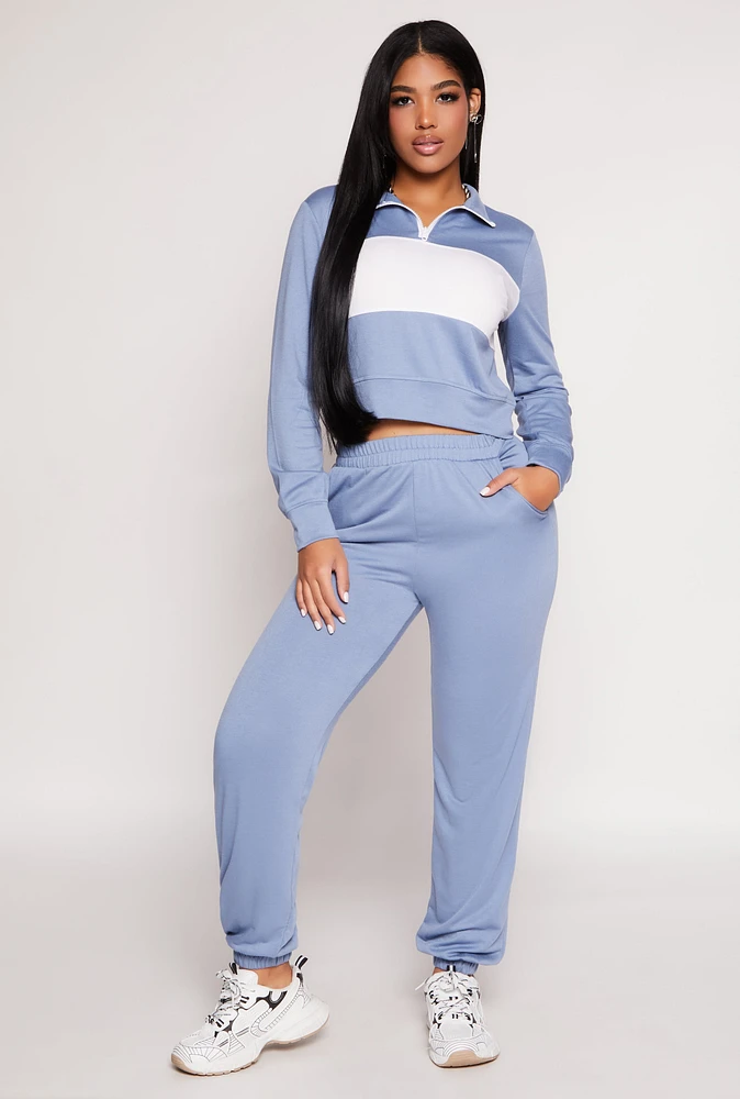 Womens French Terry Pull On Joggers,