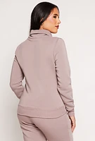 Womens Funnel Neck Sweatshirt, M