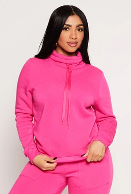 Womens Funnel Neck Sweatshirt,