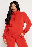 Womens Funnel Neck Sweatshirt,