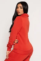 Womens Funnel Neck Sweatshirt,