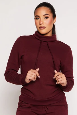 Womens Funnel Neck Sweatshirt,