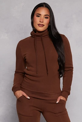 Womens Funnel Neck Sweatshirt,