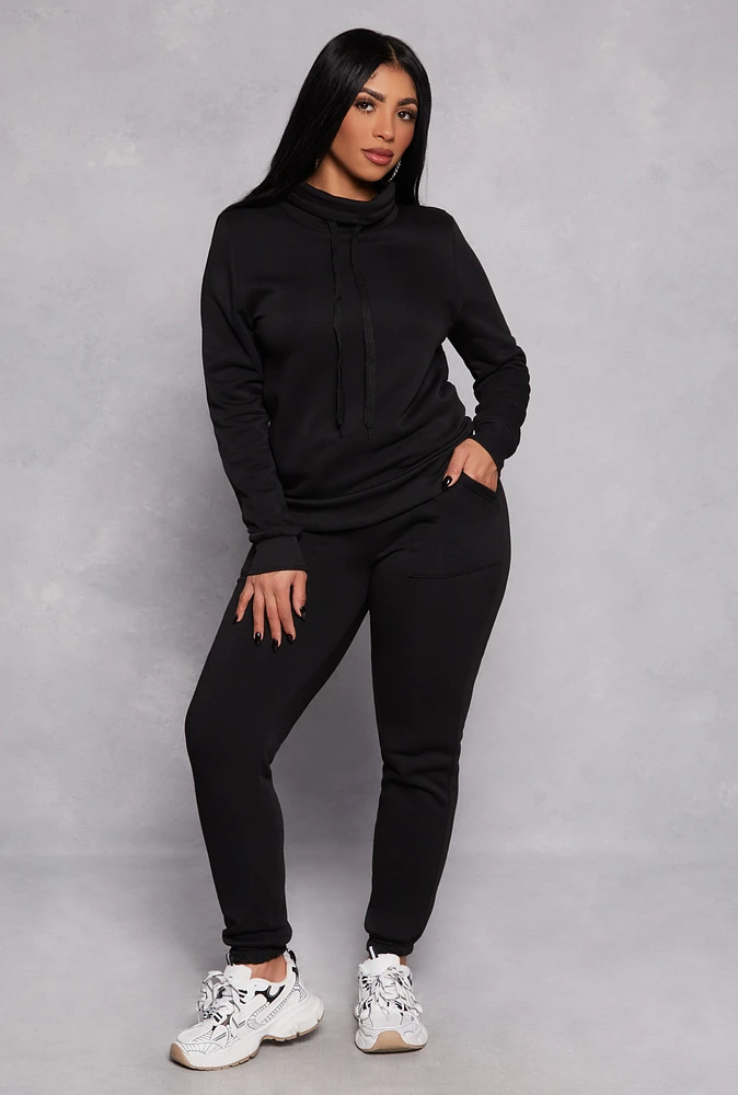 Womens Pocket Drawstring Sweatpants,