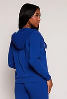 Womens Fleece Full Zip Hoodie,