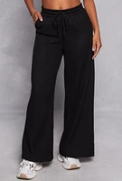 Womens High Waist Wide Leg Sweatpants,