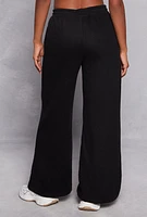 Womens High Waist Wide Leg Sweatpants,