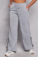 Womens Lace Up Side Sweatpants, M