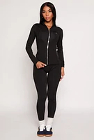 Womens Zip Front Track Jacket,