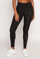 Womens Mesh Insert Active Leggings, S