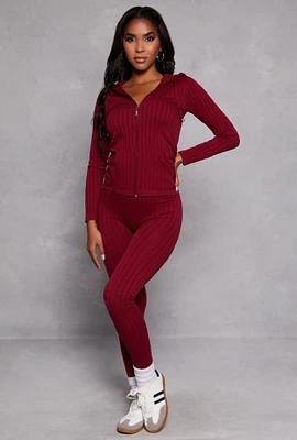 Womens Seamless Shadow Stripe Leggings,