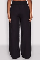 Womens Linen High Waisted Pants,