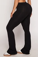 Womens High Waist Boot Cut Pants,