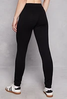 Womens Brushed Knit Drawstring Waist Joggers,