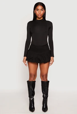 Womens Almost Famous Mini Balloon Skirt, Black, Size S