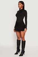 Womens Almost Famous Mini Balloon Skirt, Black, Size S