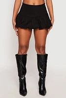 Womens Almost Famous Mini Balloon Skirt, Black, Size S