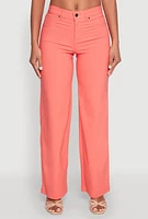 Womens Hyperstretch Straight Leg Jeans, Orange, Size XL