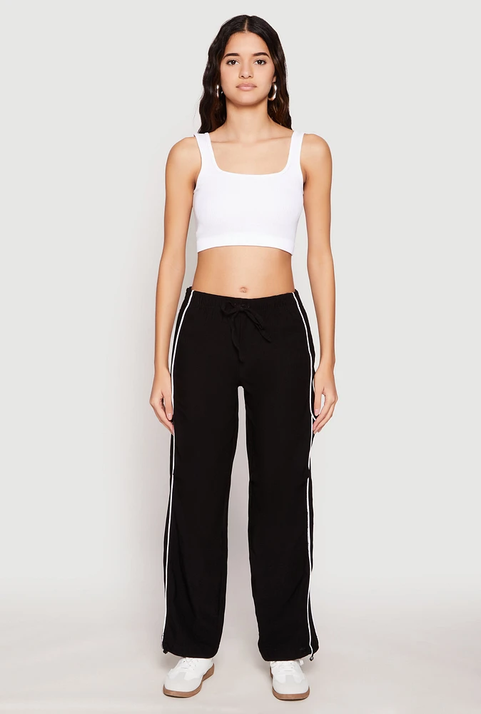 Womens Hyperstretch Toggle Drawstring Hem Pants,